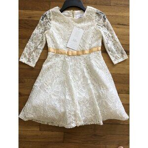 Little Angels Dress For Girl Off White Size 6